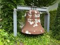 Eine alte Glocke der Ludgerikirche. Aufnahme vom 19. September 2021.
