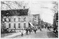 Die Osterstraße mit dem Gasthof Jerusalem auf der linken Seite in der Zeit um 1900.