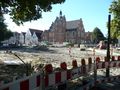 Bau des Marktkreisels - Aufnahme vom 28. September 2013.