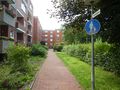 Blick in Richtung Sielstraße - Aufnahme vom 15. August 2021.