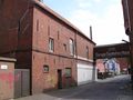 Blick in Richtung Doornkaatlohne mit Garagen des Deutschen Hauses - ältere Ansicht - Aufnahme vom 21. Mai 2006.