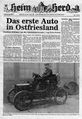 Bericht im Ostfriesischen Kurier (Heim und Herd) aus dem Jahre 1977.