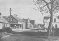Der Burggraben und die alte Götz-Filiale in der Zeit um 1955.