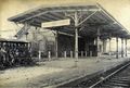 Blick auf das scheidende Bahnhofsgelände im Jahre 1973.