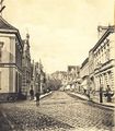 Blick in Richtung Marktplatz im Jahre 1903. Links Cremer Haustechnik, rechts das Central-Hotel.