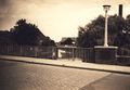 Blick von der Brücke in Richtung Osten (um 1955).