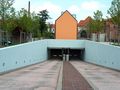 Blick auf die Tiefgarage am Recha-Freier-Platz - Aufnahme vom 11. Mai 2003.
