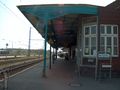 Der Bahnsteig des alten Bahnhofs - Aufnahme vom 21. April 2003.