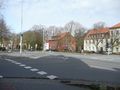 Vor dem Bau des Marktkreisels - Aufnahme vom 8. März 2012.