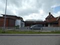 Der Schlachthof in der Schlachthausstraße - Aufnahme vom 5. Mai 2019.