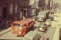 Reger Autoverkehr auf dem Neuen Weg (1959).