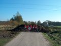 Der Bahnübergang kurz nach der Schließung - Aufnahme vom 18. Oktober 2003.