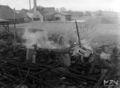 Brand auf dem Betriebsgelände (um 1938).