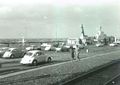 Anreiseverkehr an der Mole um 1960.