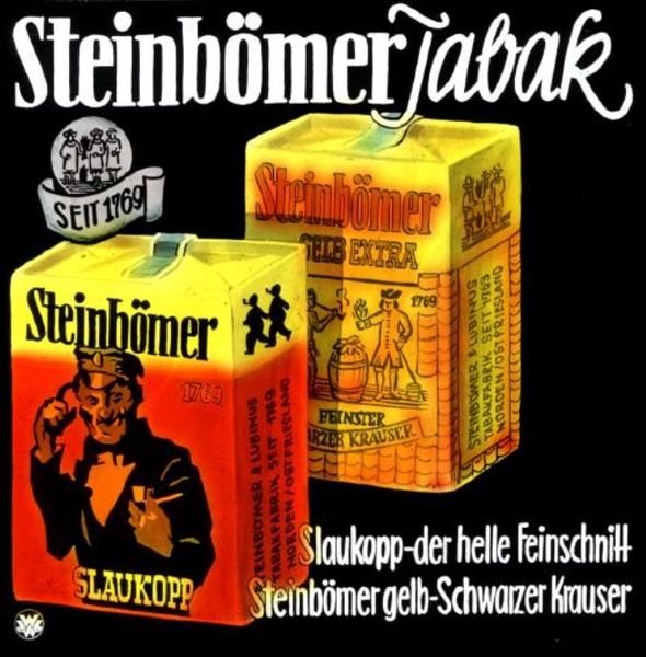 Datei:Steinbömer Gelb Schwarzer Krauser Werbung.JPG